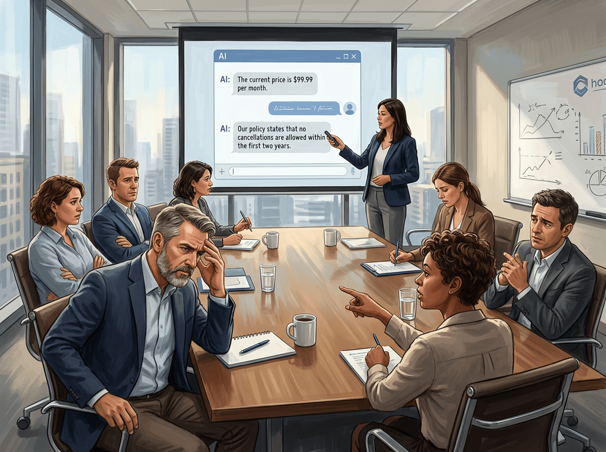Which AI outcomes would actually hurt the business (and which ones are noise)?